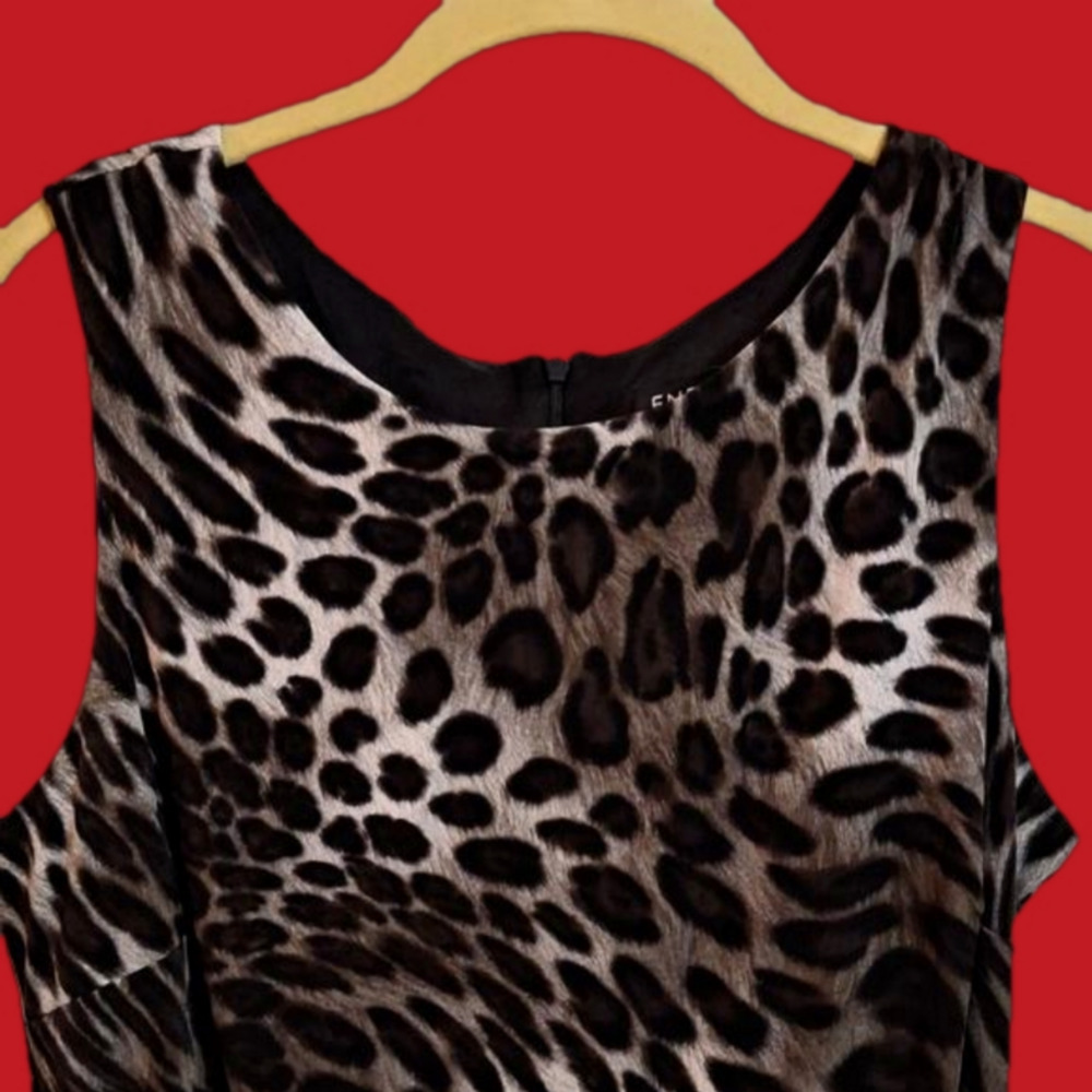 Enfocus Studio Animal print jumpsuit.Sz.100 Black Green - Picture 3 of 14